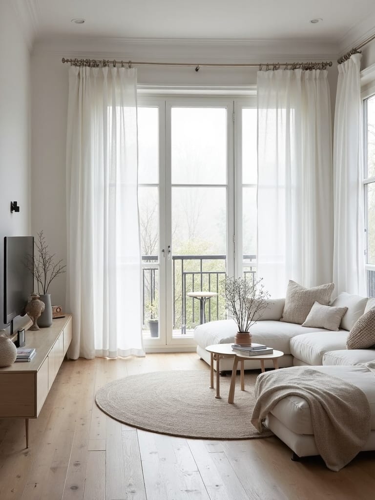 maximizing natural light through wide windows