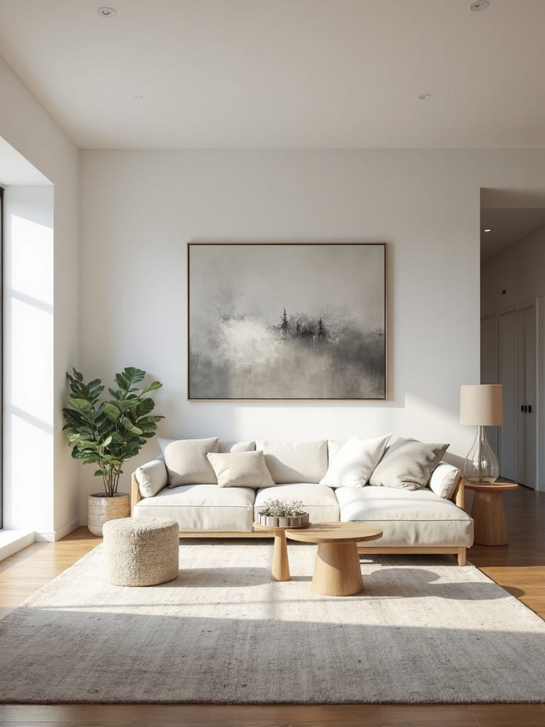 minimalist art focal wall statement