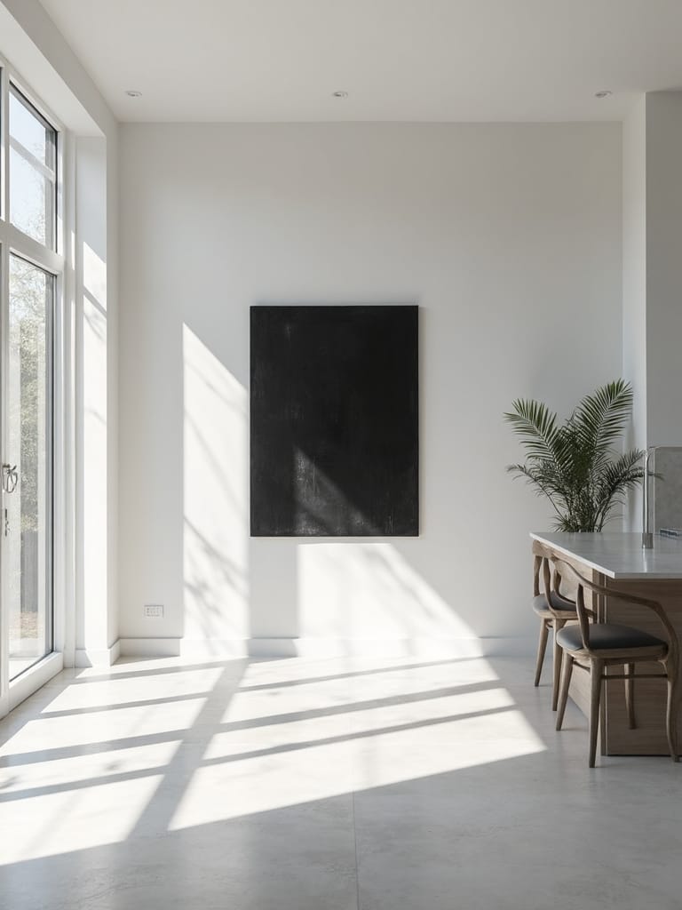 minimalist balanced serene breathing space