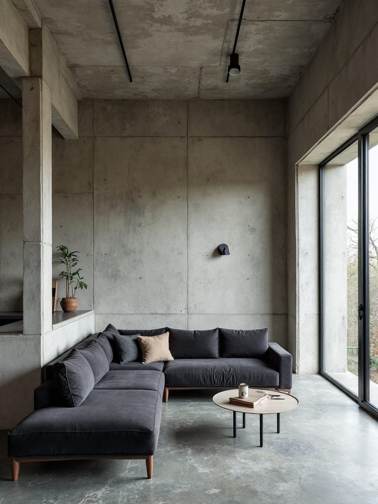 minimalist industrial monochromatic color scheme