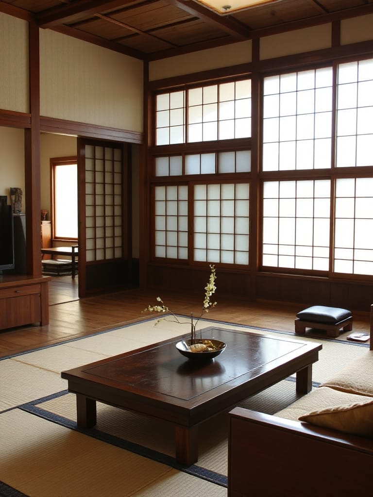 minimalist japanese living room designs