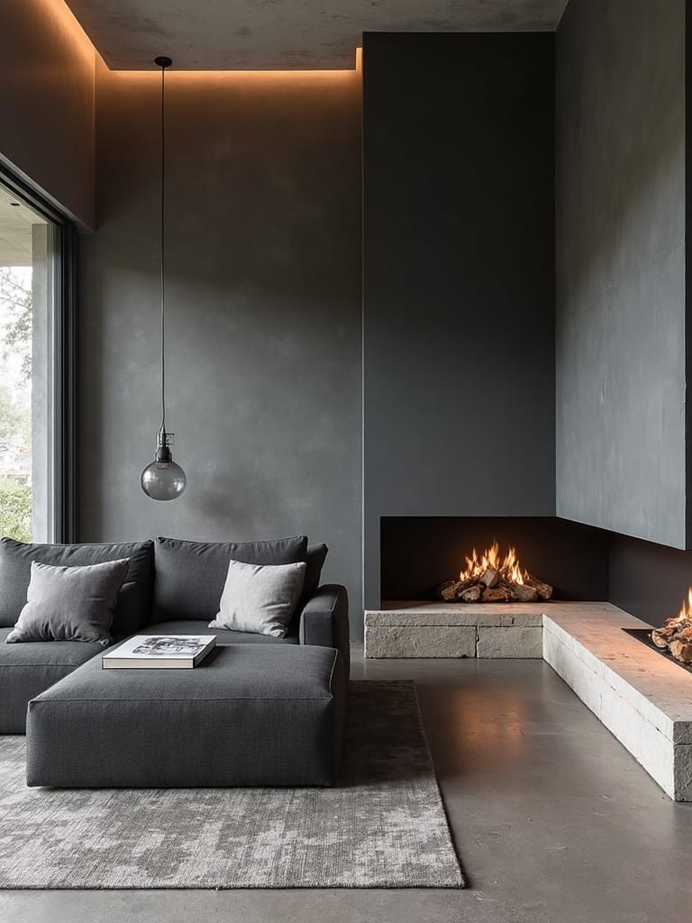minimalist living with natural stone