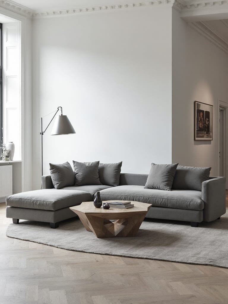 minimalist statement furniture defines space