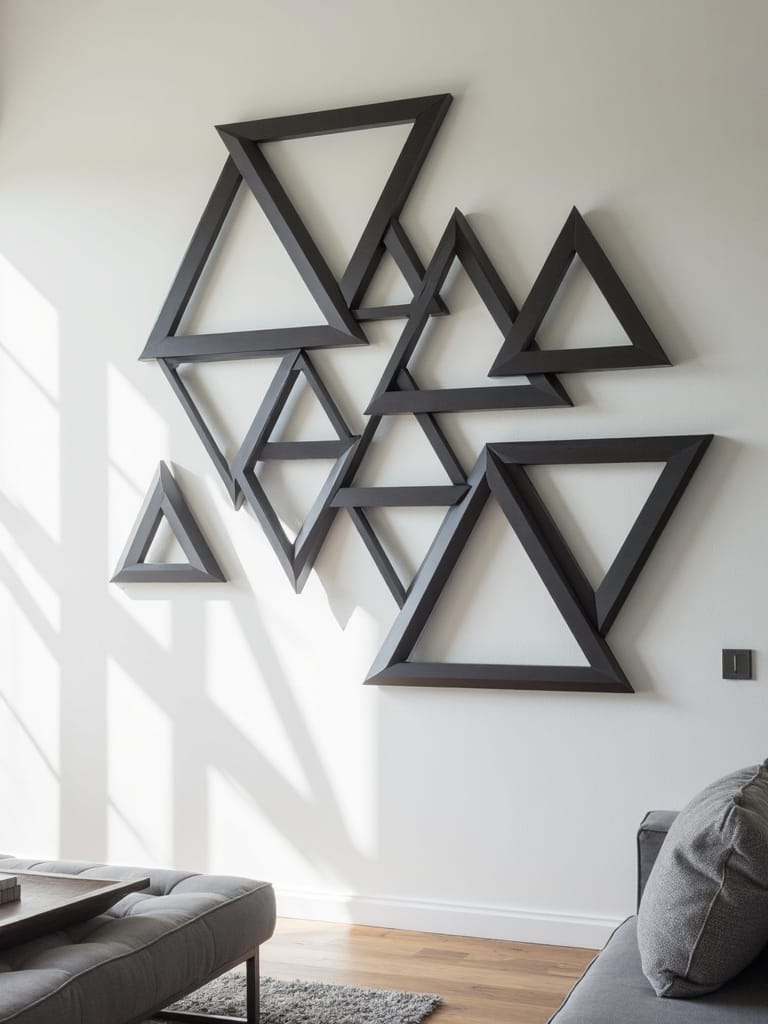 minimalist wall decor geometric shapes