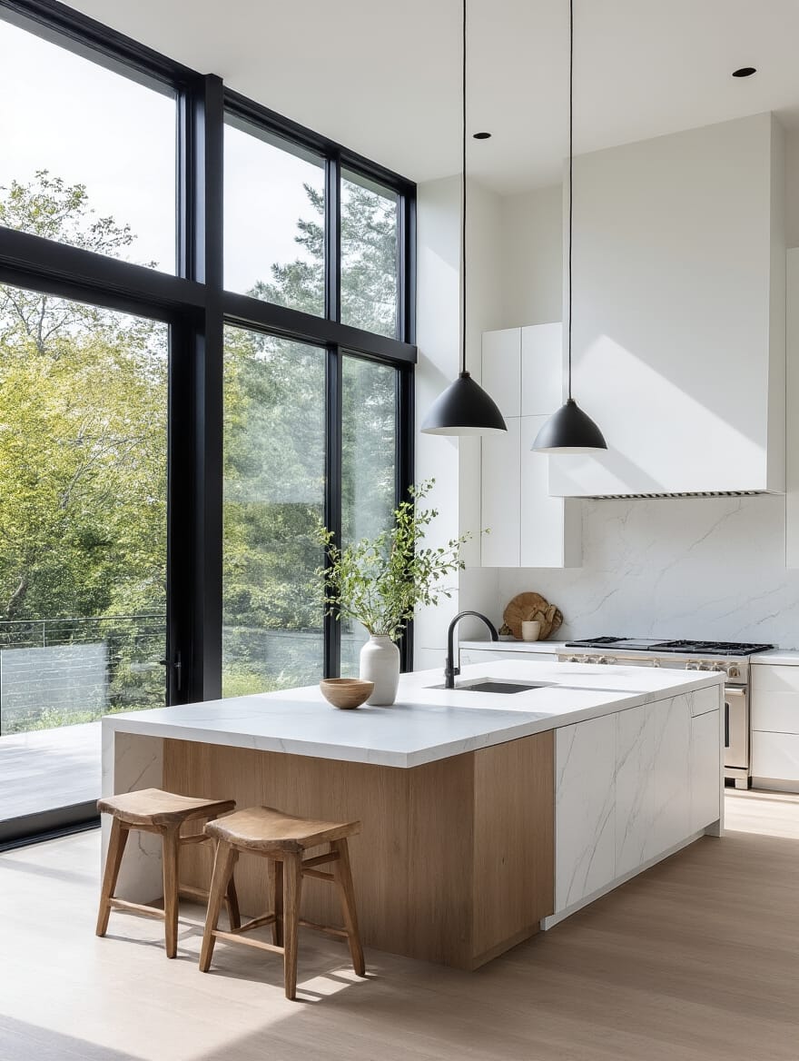 modern kitchen window ideas