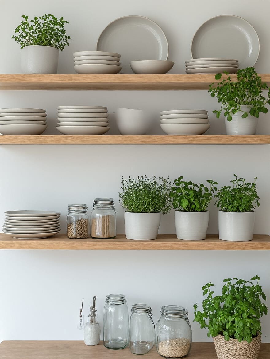 modern open stylish storage