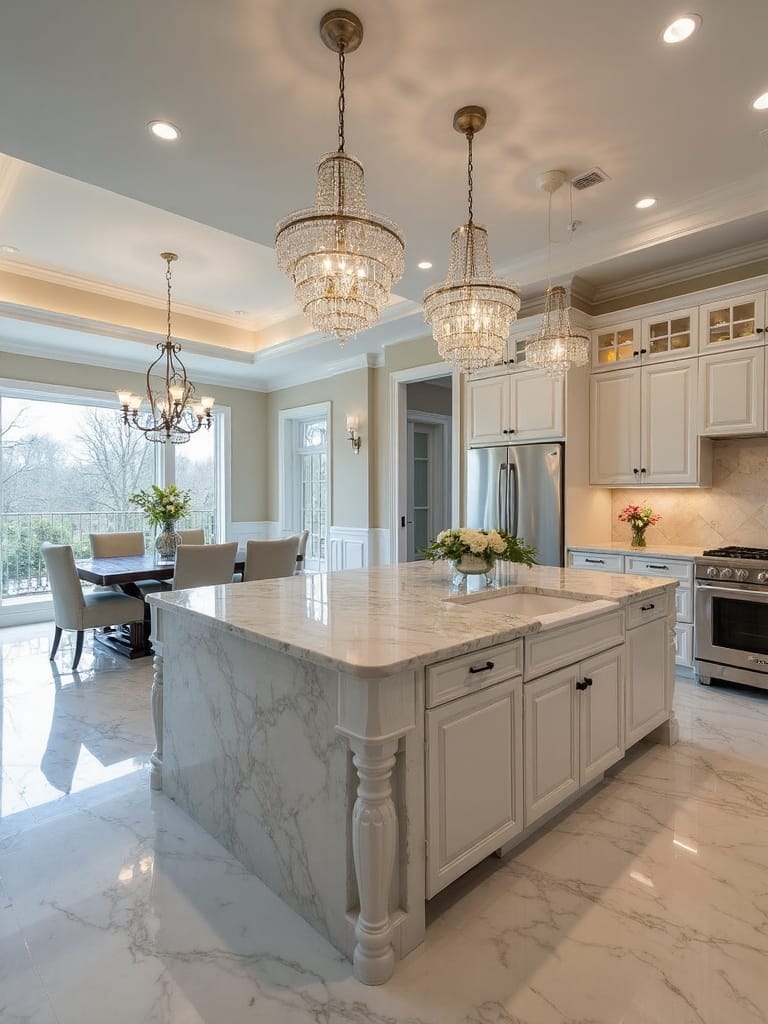 open concept entertaining hub