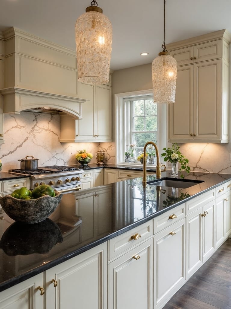 polished sophistication through color contrast