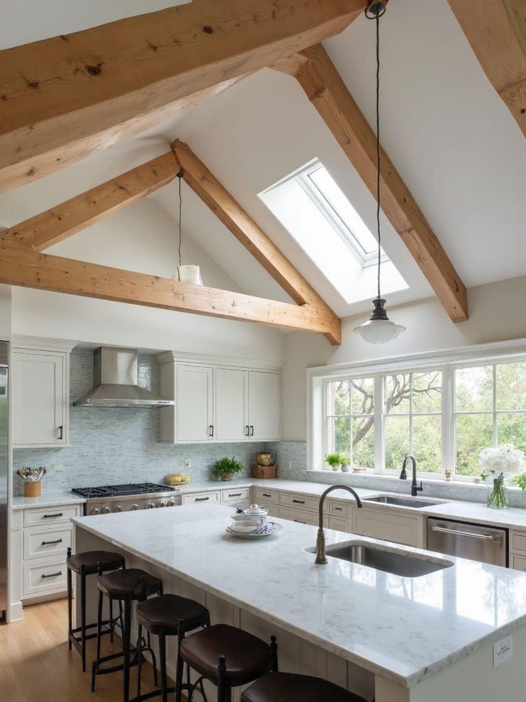rustic charm modern sophistication vaulted beams