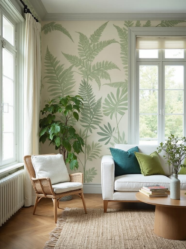 serene nature inspired wallpaper prints