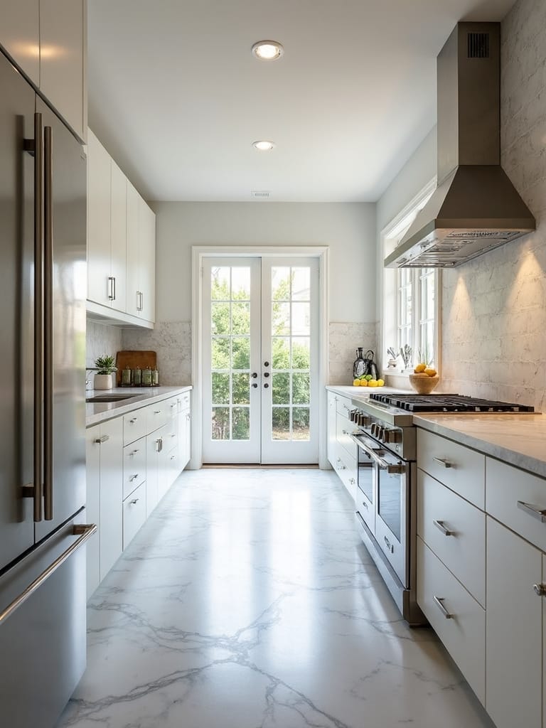 sophisticated french galley design