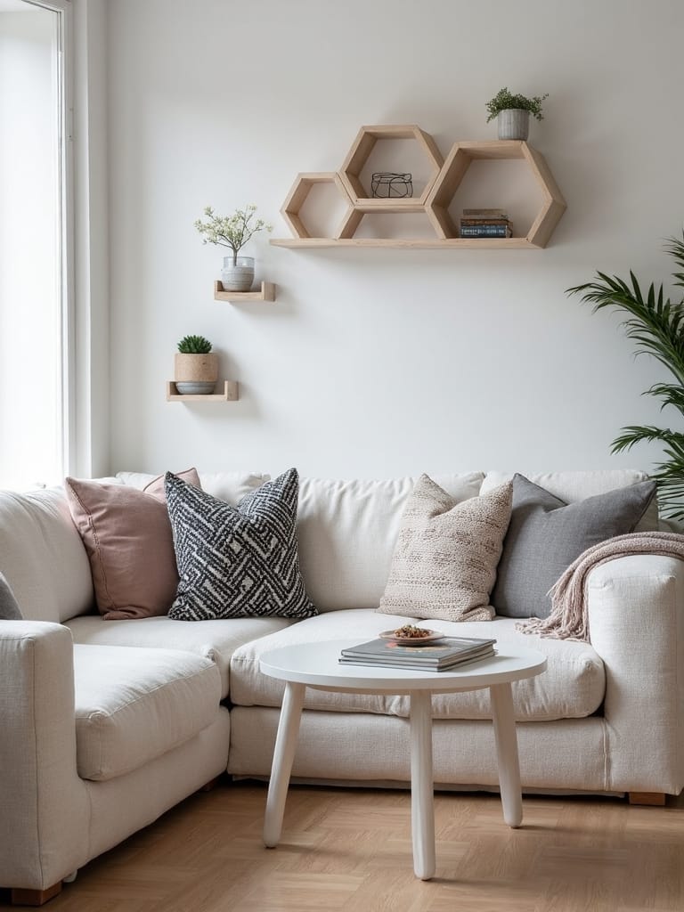 sophisticated geometric scandinavian living patterns