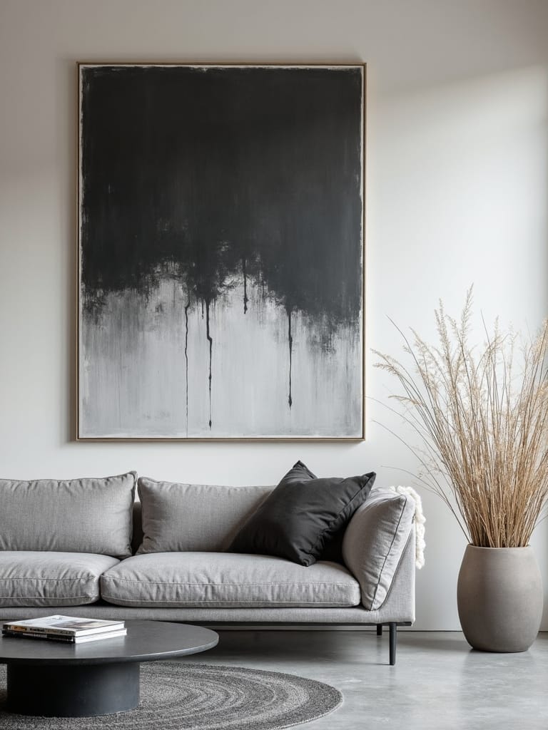 sophisticated minimalist grey abstract visuals