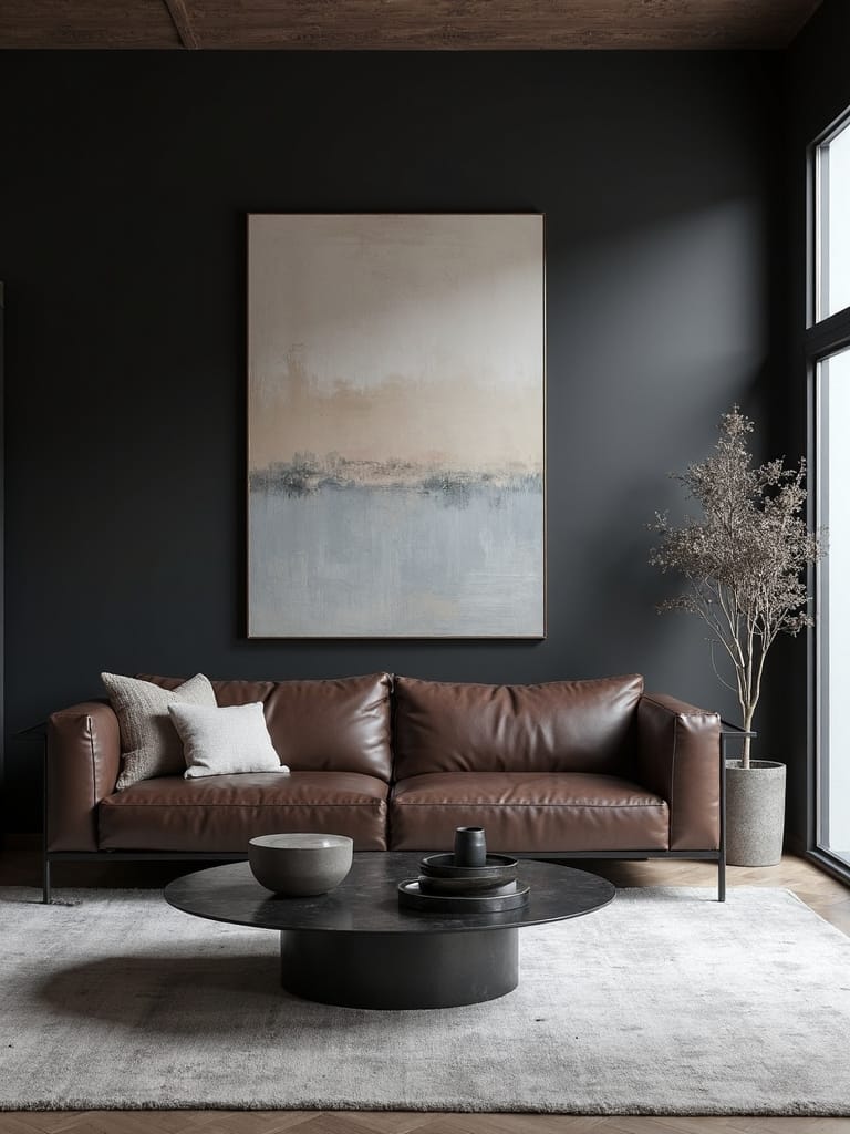 sophisticated minimalist matte black sanctuary