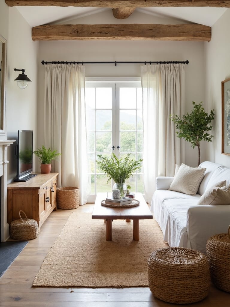 textiles define open concept zones