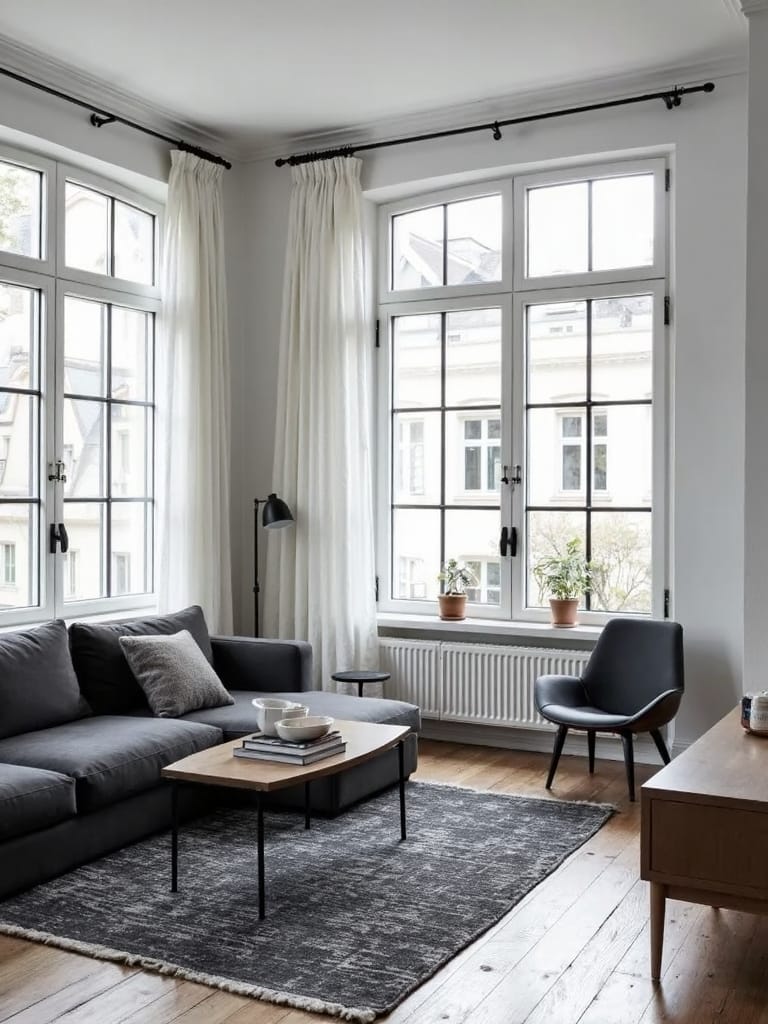 timeless scandinavian monochrome elegance
