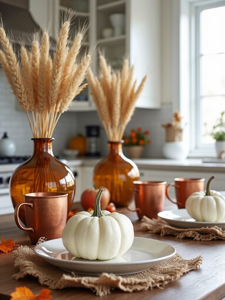 seasonal breakfast bar decor