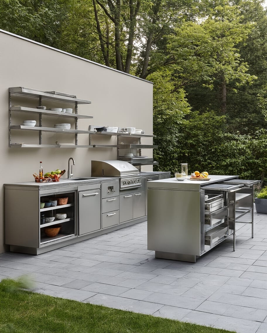 flexible customizable outdoor kitchen cabinets