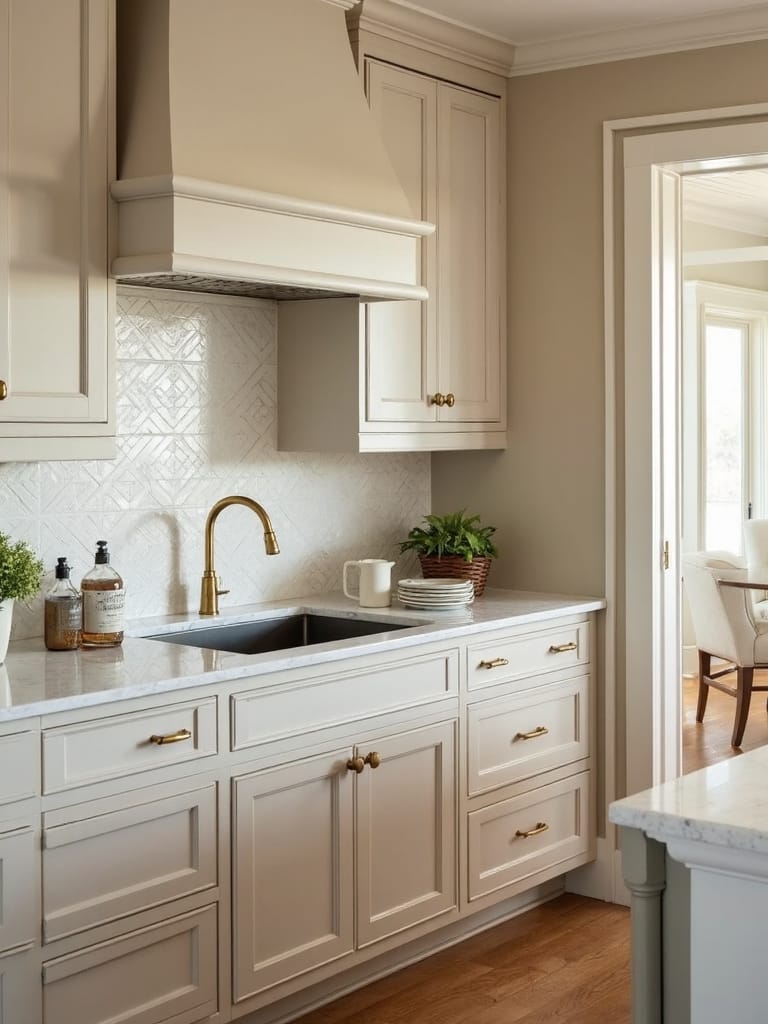 neutral beige kitchen cabinets inspiration