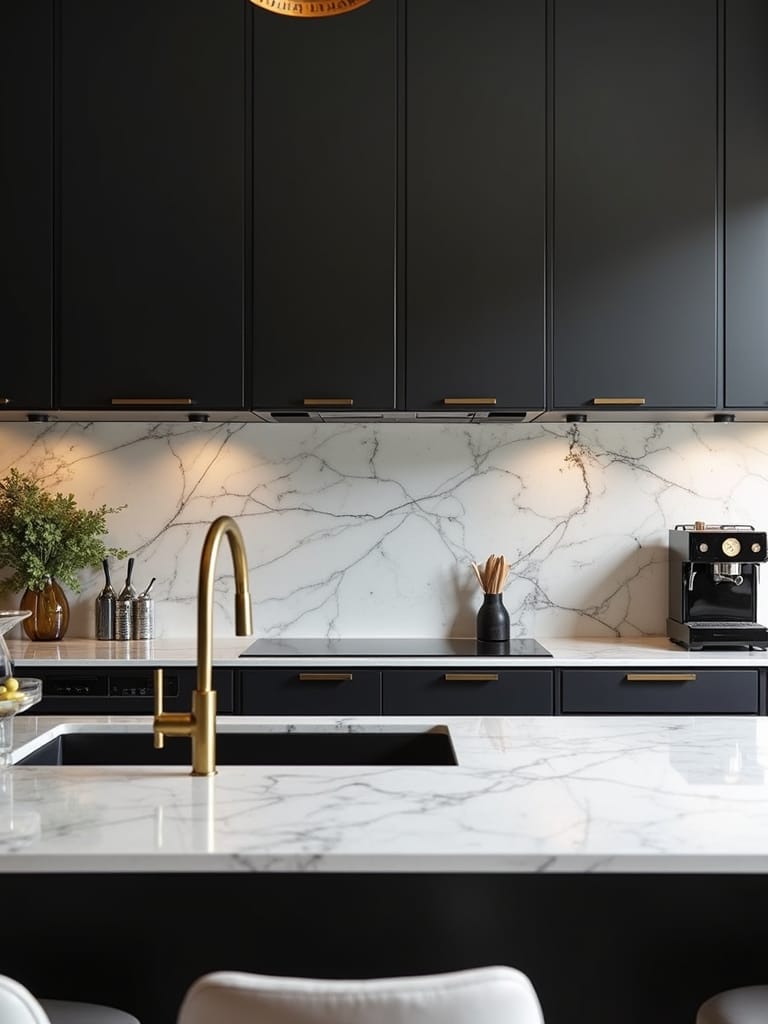 dramatic sophisticated timeless conversation starting coffee bar