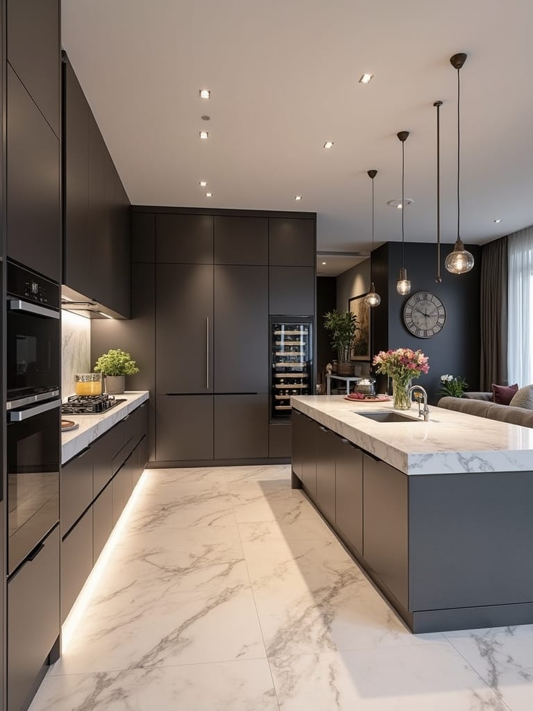 integrated functionality in luxury kitchens