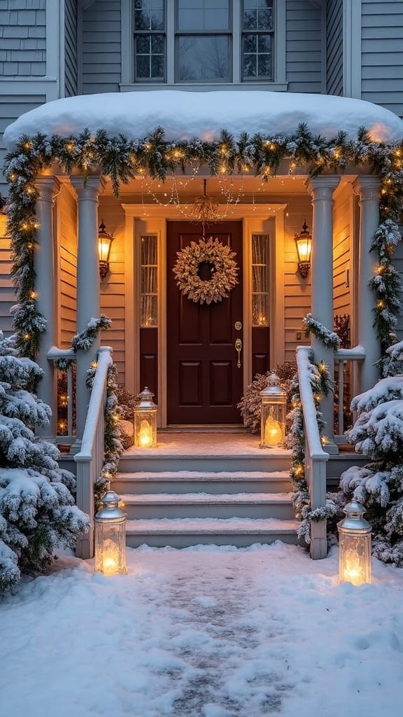 festive winter outdoor christmas decor