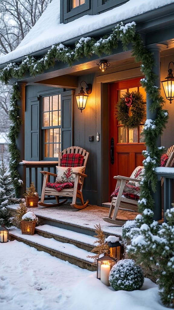rustic charming outdoor christmas decor
